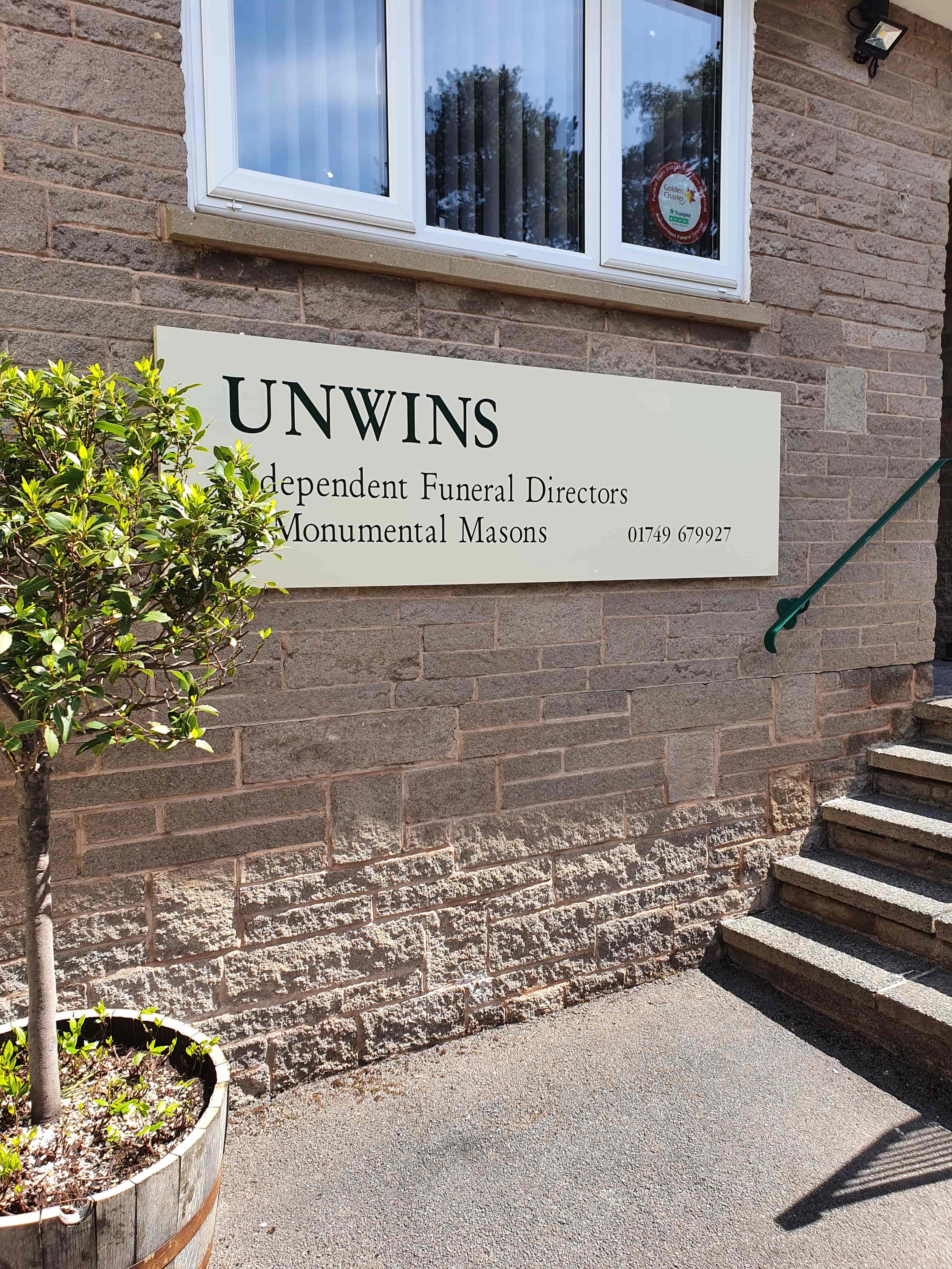 Unwins sign on building